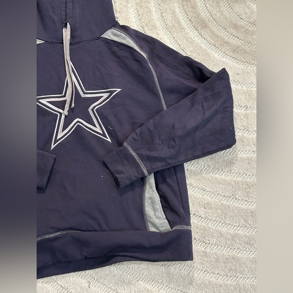 Dallas Cowboys NFL Football Star Logo Navy Hoodie Sweatshirt - S - Picture 3 of 9